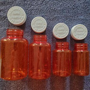 30 Empty Rx Pill Bottles For Small Storage